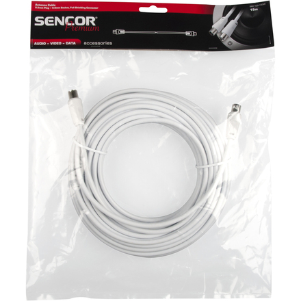 Anténní koaxiální kabel 15m Sencor SAV 109-150W