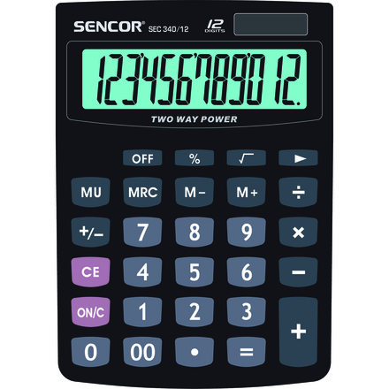 Kalkulačka Sencor SEC 340/ 12 DUAL