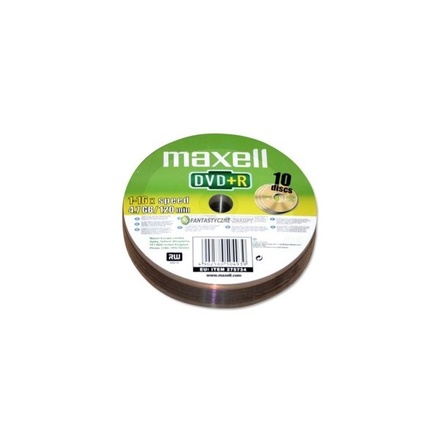 DVD+R disk 10ks Maxell DVD+R 4,7GB 16x 10SH 275734