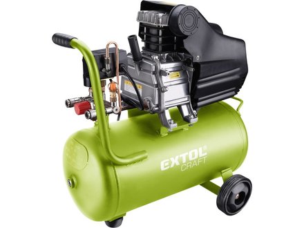 Olejový kompresor Extol Craft (418201) 1100W, prac. tlak 800kPa, nádoba 24l