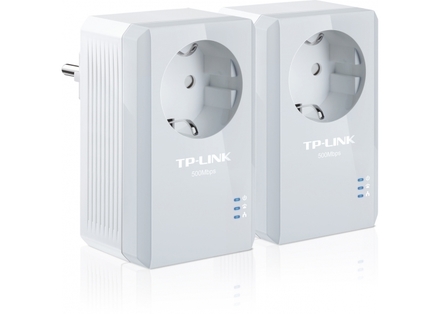 Powerline ethernet TP-Link TL-PA4010PKIT nano adaptér (500 Mbps), průch. zásuvka