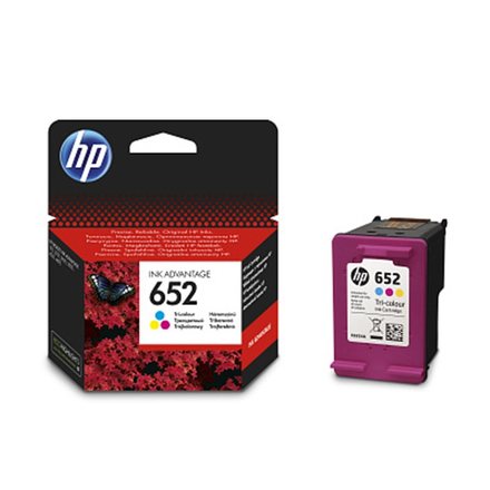 Inkoustová náplň do tiskárny HP 652, F6V24AE, originální barevná