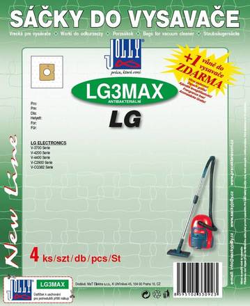 Sáčky do vysavače Jolly MAX LG 3 (4 ks)
