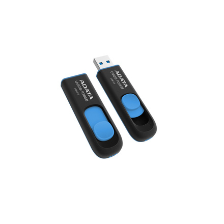 USB Flash disk A-Data UV128 128GB USB 2.0 - černý/ modrý (AUV128-128G-RBE)