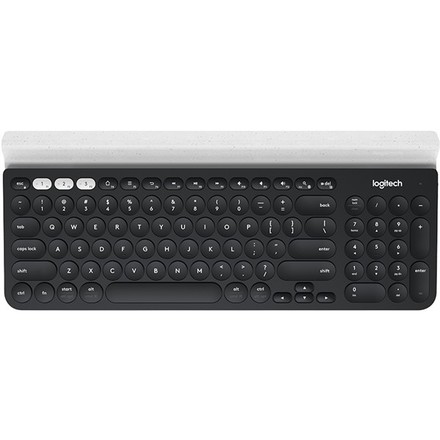 Bezdrátová počítačová klávesnice Logitech Wireless Keyboard K780 US - šedá/ bílá