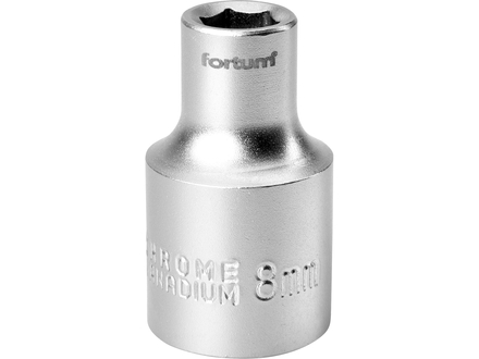 Hlavice nástrčná Fortum (4700408) hlavice nástrčná, 1/2&quot;, 8mm, L 38mm, 61CrV5