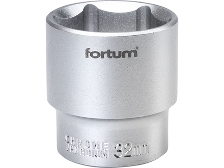 Hlavice nástrčná Fortum (4700432) hlavice nástrčná, 1/2&quot;, 32mm, L 44mm, 61CrV5