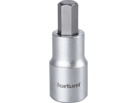 Hlavice zástrčná Fortum (4700610) hlavice zástrčná imbus, 1/2&quot;, HX 10, L 55mm, CrV/S2