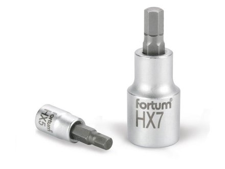 Hlavice zástrčná Fortum (4701605) hlavice zástrčná imbus, 1/4&quot;, HX 5, L 38mm, CrV/S2