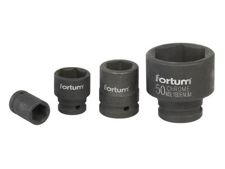 Hlavice nástrčná Fortum (4703019) hlavice nástrčná rázová, 3/4“, 19mm, L 52mm, CrMoV