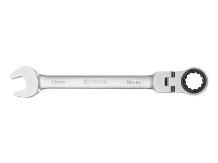 Klíč ráčnový očkoplochý Fortum (4720209) klíč ráčnový očkoplochý s kloubem, 72 zubů, 9mm, L 157mm, CrV/S2