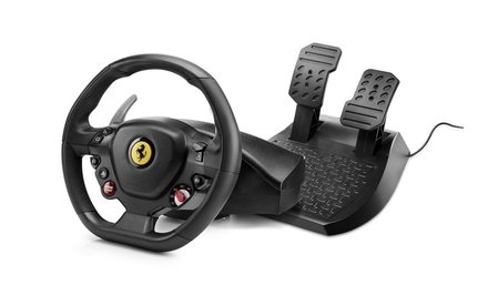 Sada volantu a pedálů Thrustmaster T80 Ferrari 488 GTB Edition pro PS4 a PC