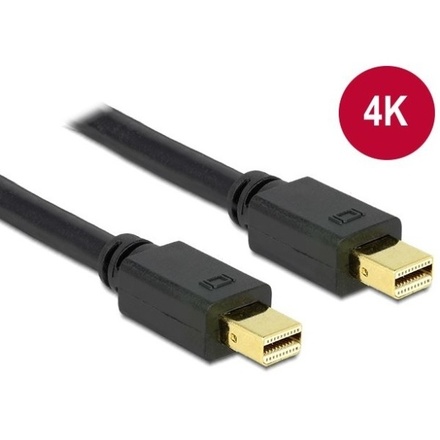 DisplayPort kabel DeLock Mini DisplayPort, 1m - černý