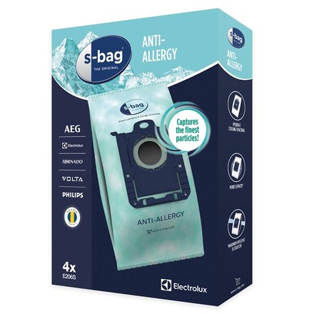 Sáčky do vysavače Electrolux E206S Anti-Allergy S-Bag, 4ks