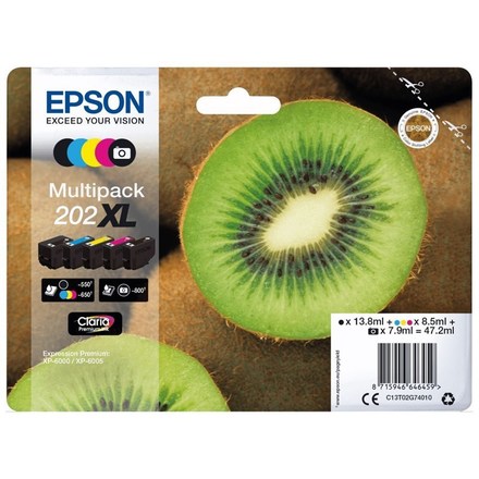 Toner Epson multipack 5 barev,202XL Premium, XL (C13T02G74010)