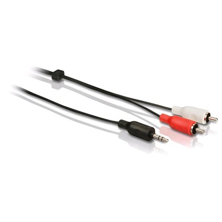 Redukční kabel Philips SWA2520W/ 10 Jack 3, 5 mm/ 2RCA, 3 m - černý