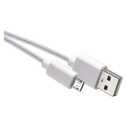 USB kabel Emos SM7006W USB 2.0 A/M - micro B/M, 1m, bílý