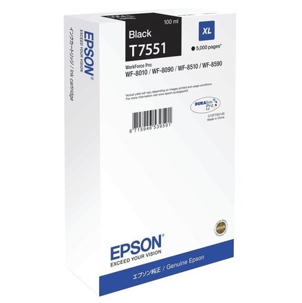 Inkoustová náplň Epson Ink cartridge Black DURABrite Pro, size XL