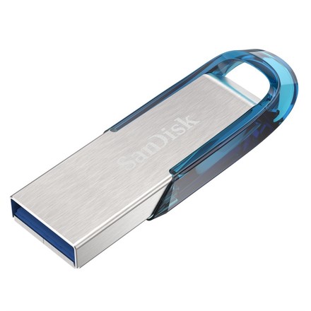 USB Flash disk SanDisk Ultra Flair 128GB USB 3.0 tropická modrá (SDCZ73-128G-G46B)