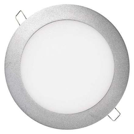 Přisazené LED svítidlo Emos ZD1232 LED panel 175mm, kruhový vestavný stříbrný, 12W neutr. bílá (poslední kus)