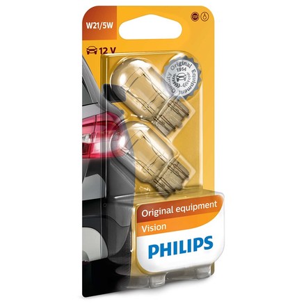 Autožárovka Philips Vision W21/ 5W, 2ks