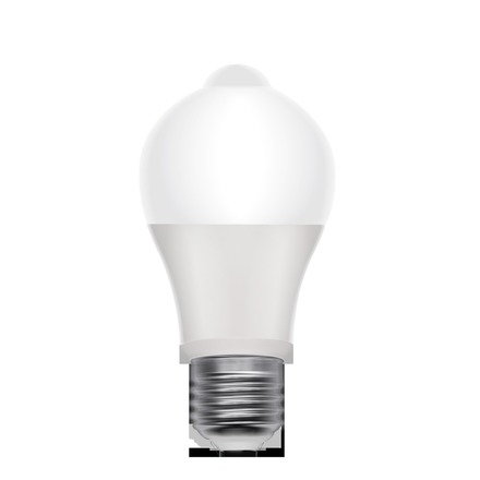 LED žárovka Retlux Žárovka RLL 317 s PIR senzorem, 8W, E27, teplá bílá