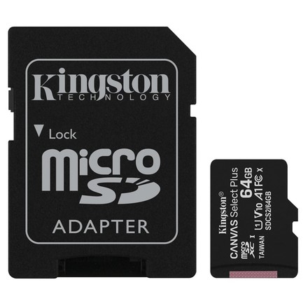 Paměťová karta Kingston Canvas Select Plus microSDXC 64GB SDCS2/64GB