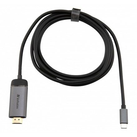 Redukční kabel Verbatim USB-C/ HDMI 4K, 1, 5m - černý