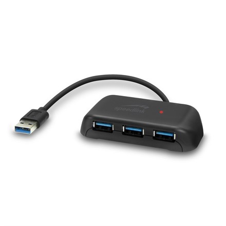 USB Hub SpeedLink Snappy Evo USB 3.0 / 4 x USB 3.0, aktivní - černý
