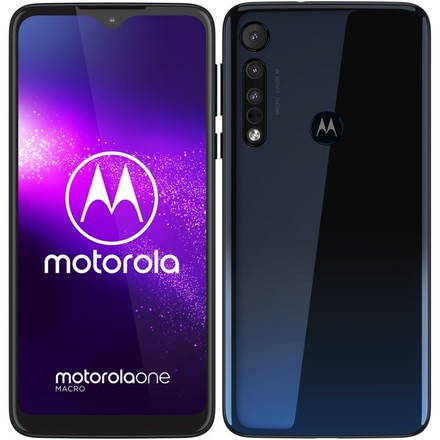 Mobilní telefon Motorola One Macro - modrý