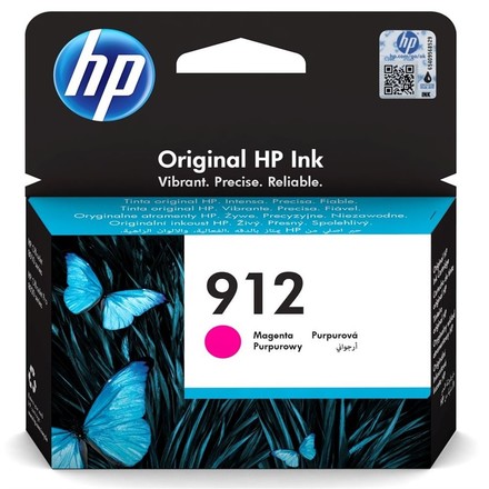 Inkoustová náplň HP 912, 315 stran originální - červená