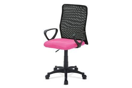 Kancelářská židle Autronic Kancelářská židle, látka MESH růžová / černá, plyn.píst (KA-B047 PINK)