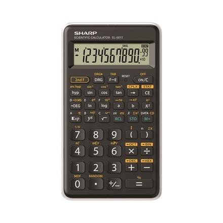 Kalkulačka Sharp EL-501T - bílá