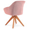 Moderní jídelní židle Autronic Jídelní židle, látka růžová, nohy masiv buk (HC-770 PINK2) (1)