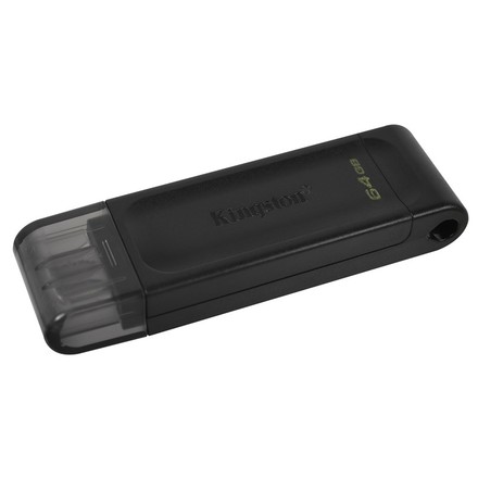 USB Flash disk Kingston DataTraveler 70 64GB, USB-C - černý