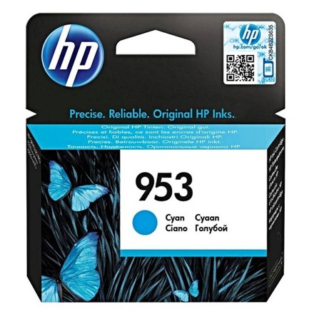 Inkoustová náplň HP 953, 700 stran - azurová originální