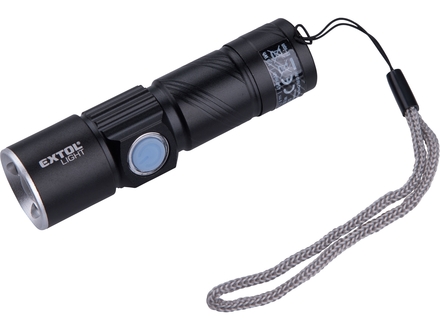 Svítilna Extol Light 43135 svítilna 150lm, nabíjecí, USB, zoom, XPE 3W LED