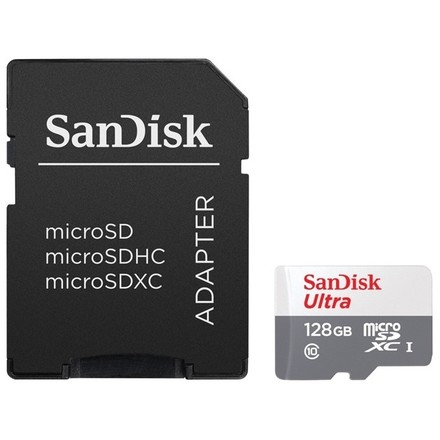 Paměťová karta Sandisk Micro SDXC Ultra Android 128GB UHS-I U1 (100R/ 20W) + adapter