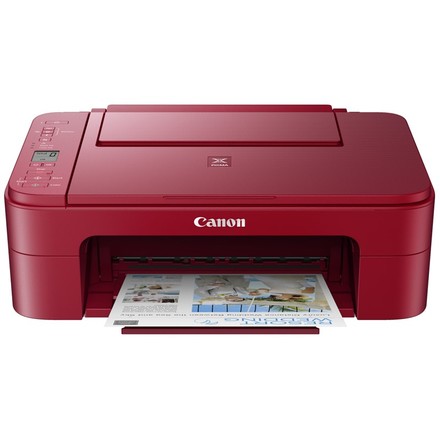 Multifunkční inkoustová tiskárna Canon TS3352 A4, 8str./ min, 4800 x 1200, manuální duplex, WF - červená