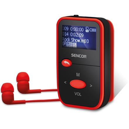 MP3 přehrávač Sencor SFP 4408 RD 8GB