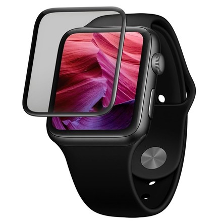 Tvrzené sklo Fixed Tvrzené sklo 3D Full-Cover na Apple Watch 44mm - černé