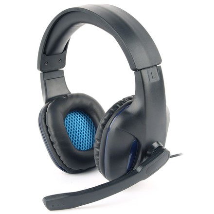 Sluchátka s mikrofonem Gembird GHS-04 Gaming - černý/ modrý