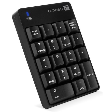 Počítačová klávesnice Connect IT NumCALC CKB-0061-BK, numerická - černá