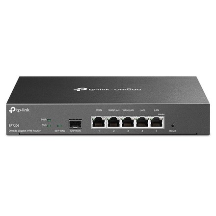 Wi-Fi router TP-Link TL-ER7206 SafeStream VPN 1x GWan + 2x GWan/Lan + 1x GWan SFP