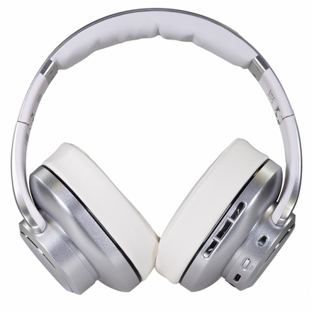 Polootevřená sluchátka Evolveo SupremeSound 8EQ - stříbrná