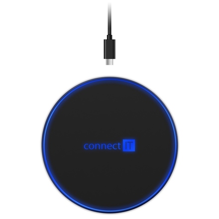 Bezdrátová nabíječka Connect IT WiFast 10 W - černá