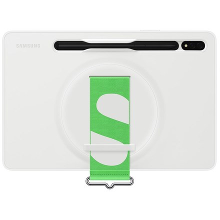 Kryt na tablet Samsung Silicone Cover s poutkem na Galaxy Tab S8 - bílý