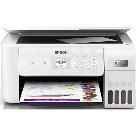 Multifunkční inkoustová tiskárna Epson EcoTank L3266 A4, 33str./ min, 15str./ min, 5760 x 1440, manuální duplex, - bílá