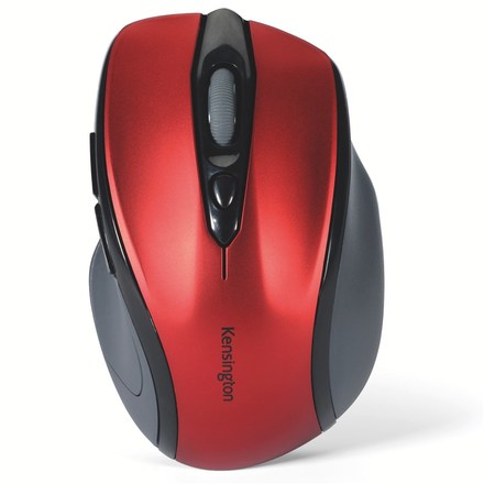 Počítačová myš Kensington Pro Fit / optická/ 5 tlačítek/ 1600DPI - červená