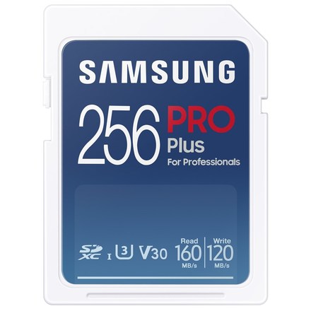 Paměťová karta Samsung PRO Plus SDXC (160R/ 120W) 256 GB + USB adaptér